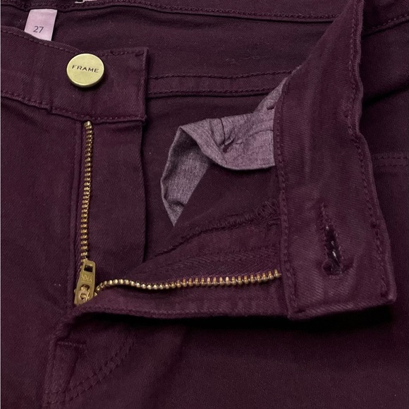 Frame Denim Jeans Le Skinny de Jeanne Mahogany Size 27 - Picture 4 of 8